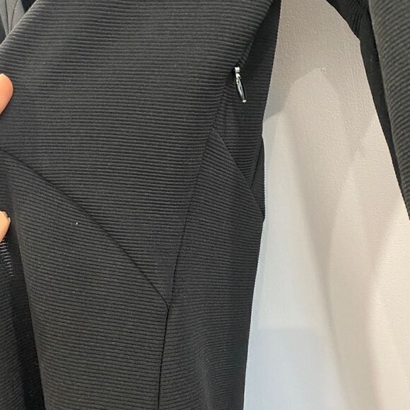 Kardashian Kollection Black Zipped Cuffs Long Sleeves Mini Dress - Picture 5 of 9